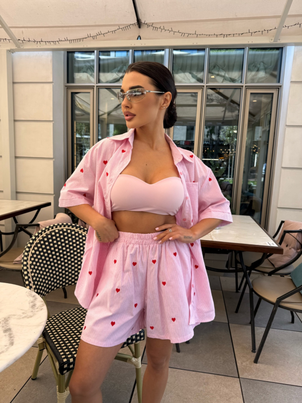 Къси панталонки Korellia Heart Pink