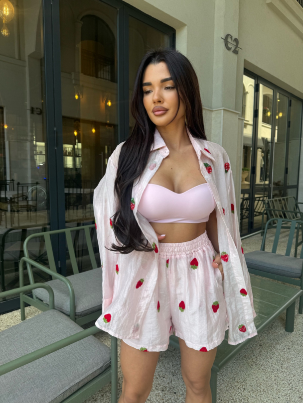 Къси панталонки Straggs Pink