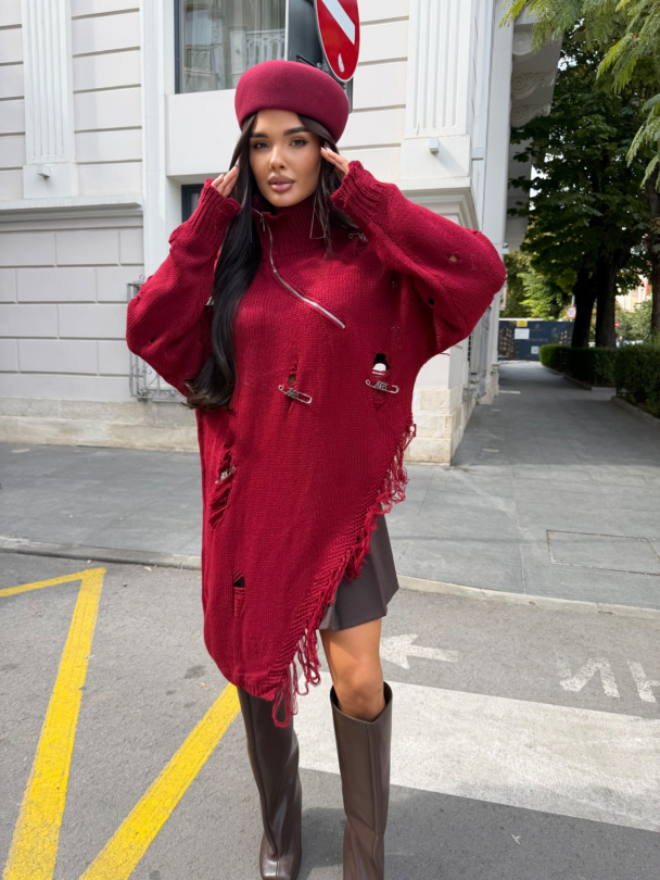 Плетена туника Benna Burgundy