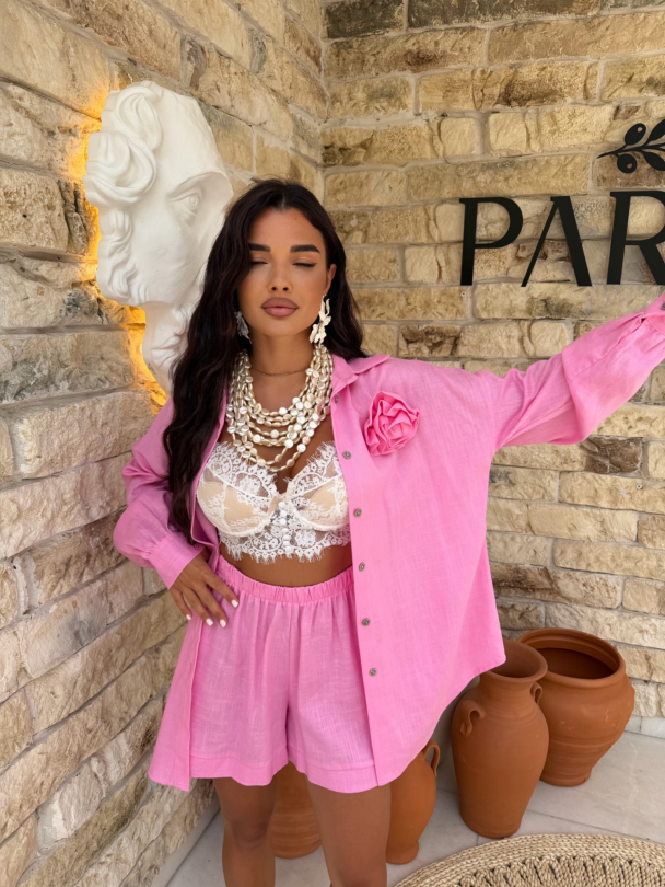 Риза лен Azaria Candy Pink 