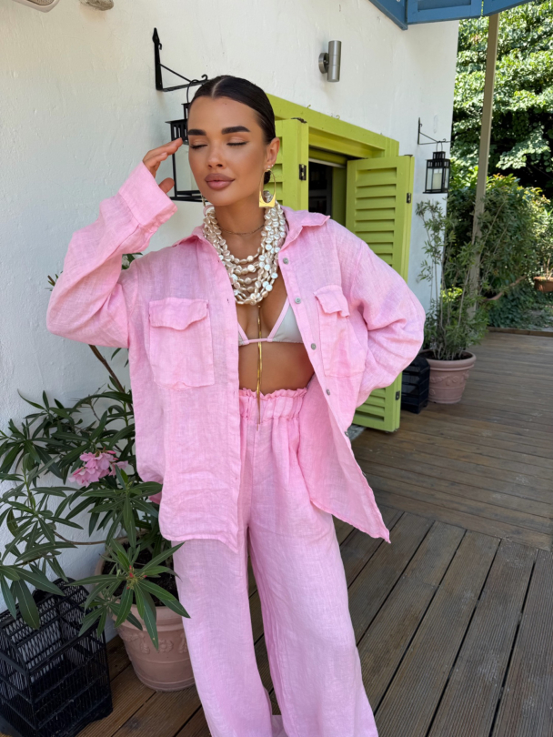 Риза лен Paros Baby Pink