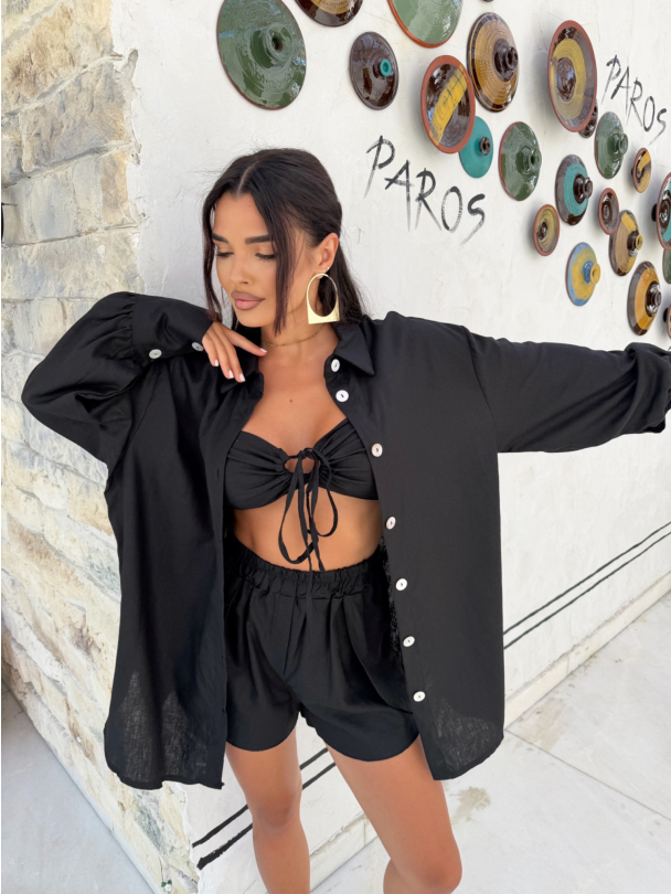 Риза лен Solara Coast Black