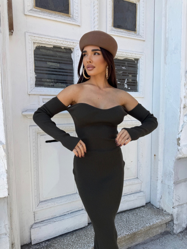 Рокля Marisolla Khaki
