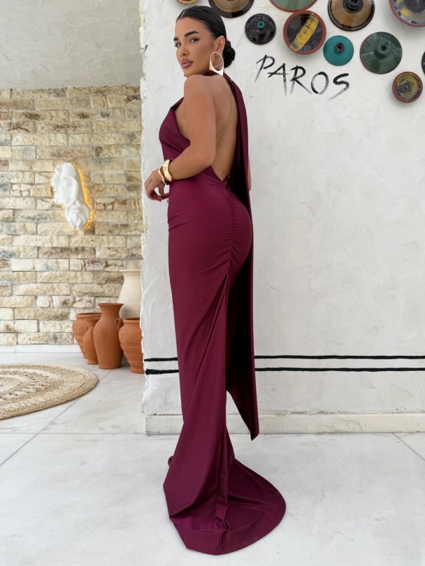 Рокля Mishell Burgundy 