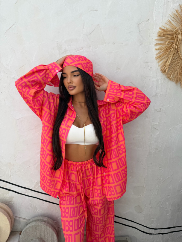 Сет риза и кърпа за глава Lambady Mango Crush