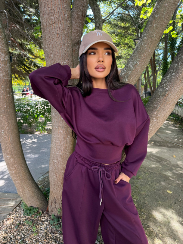 Суитшърт On Repeat Deep Plum