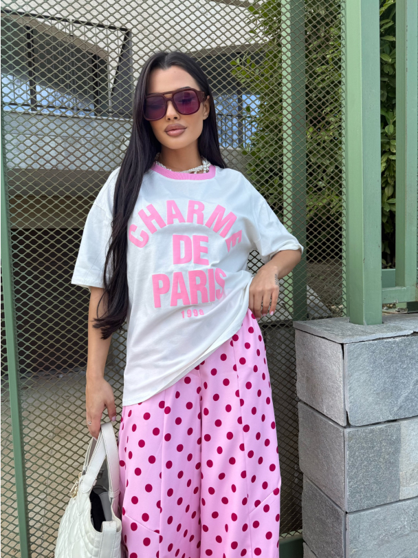Тениска Charme de Paris Pink 