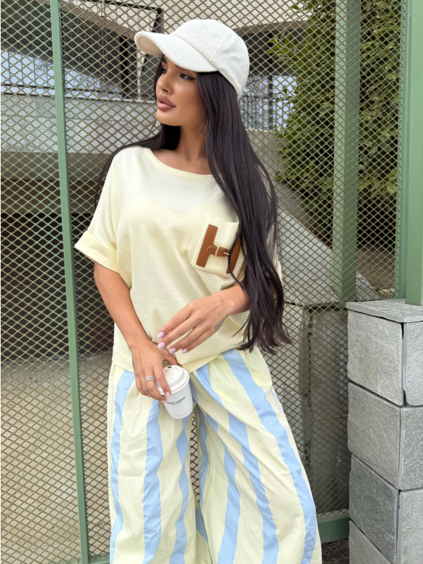 Тениска Himeras Butter Yellow 