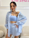 Къси панталонки Manilas Baby Blue