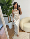 Рокля Flor de Fuego Champagne