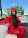 Сет риза и кърпа за глава Viral Cherry