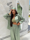 Сет риза и кърпа за глава Viral Olive Breeze