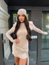 Сет рокля и аксесоар за глава Zerbatt Cashmere Beige