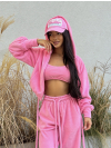 Сет суитшърт и топ OFF Duty Candy Pink