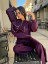 Суитшърт No Rules Deep Plum