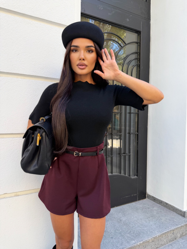Къси панталони Alix Burgundy