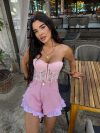 Къси панталонки Fullyf Pink