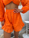 Къси панталонки San Domenico Mango Crush