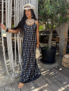 Рокля Berella Polka Black