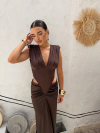 Рокля Corinna Dark Chocolate