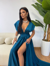 Рокля Timeless Sheen Petrol
