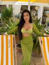 Троен сет бански и рокля Marrea Olive Breeze