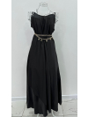 Черна рокля сатен Dubai