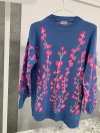 Пуловер Flowers Blue