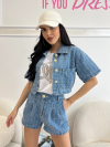 Дънково яке Restrict Blue Short