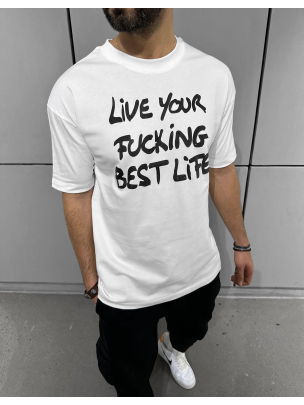 Тениска Best Life White