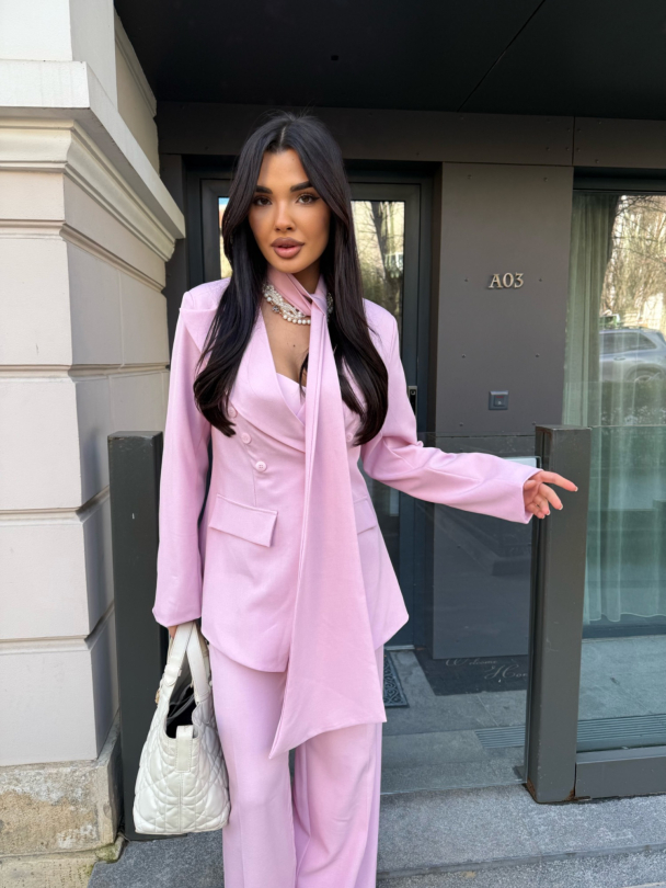 Блейзър с шал Sole Mio Pink