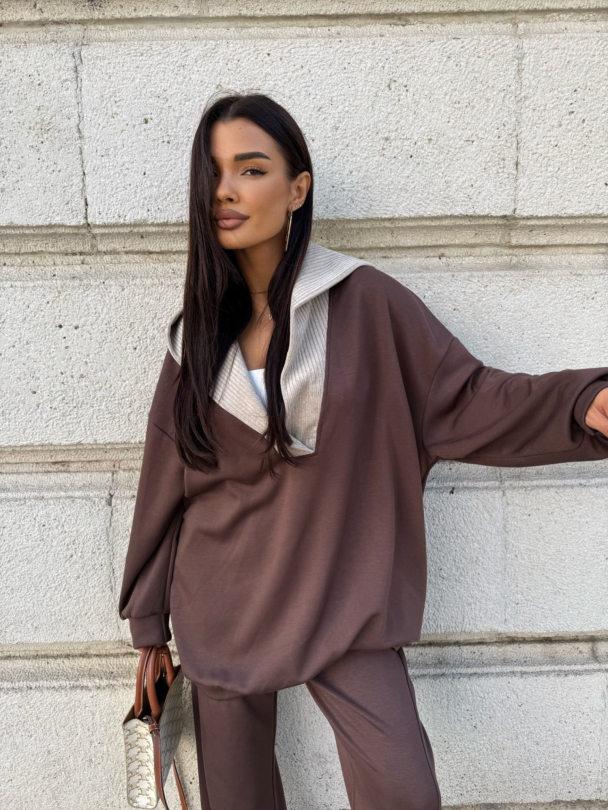 Блуза вискоза Ovana Chocolate