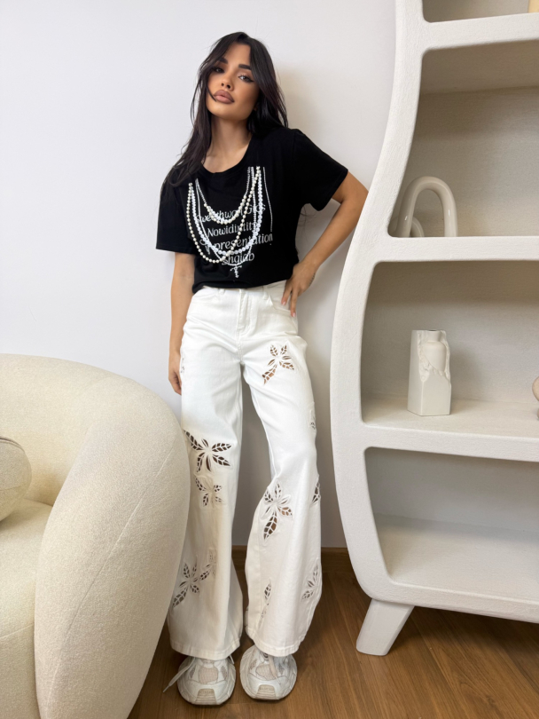 Дънки Jolies White