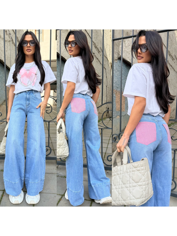 Дънки Pinky Glow