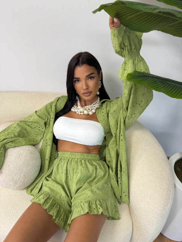 Къси панталонки Bubble Pop Guccy Green