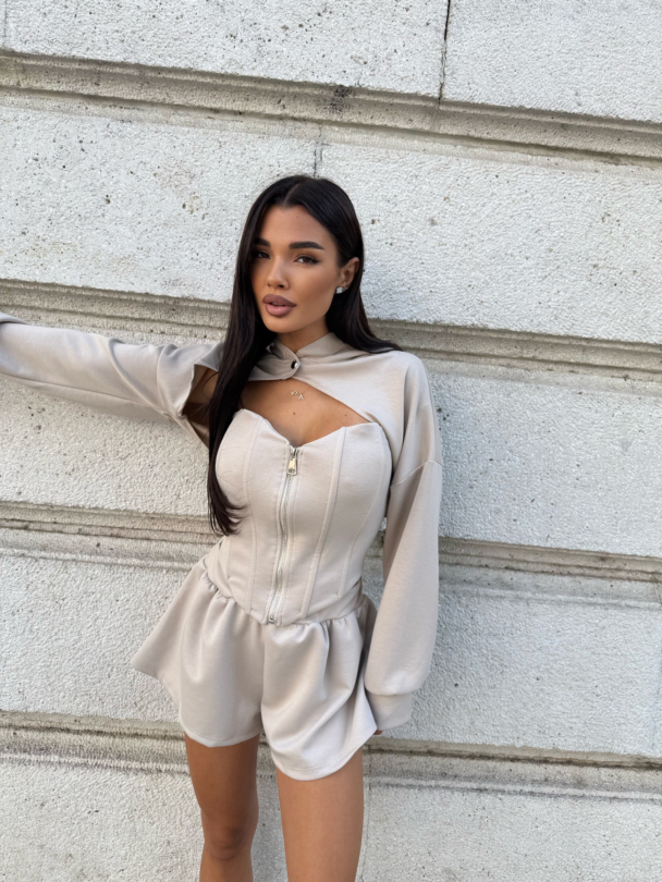 Къси панталонки Capella Latte