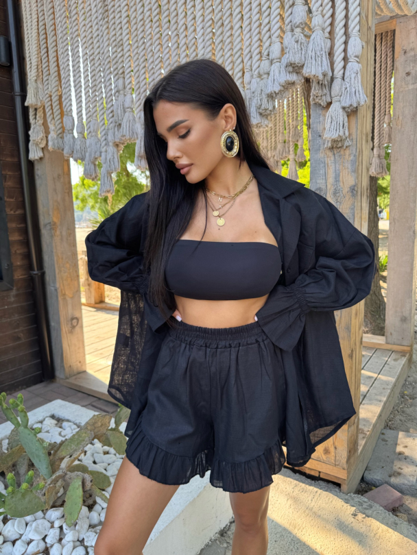 Къси панталонки Escape Mode Black