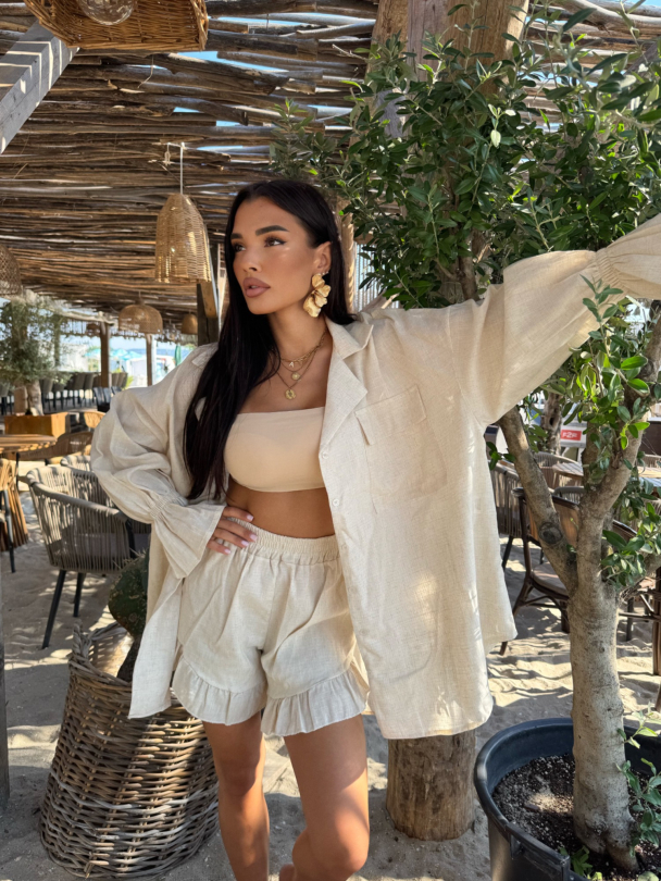 Къси панталонки Escape Mode Latte