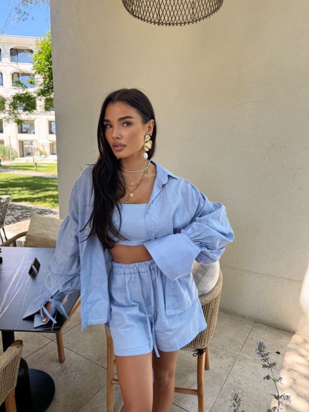 Къси панталонки Helios Blue