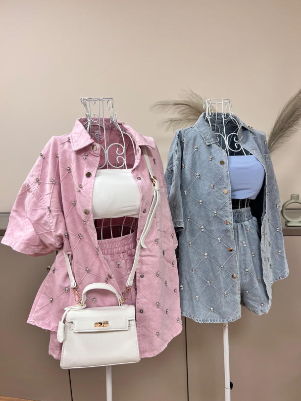 Къси панталонки Loris Pink