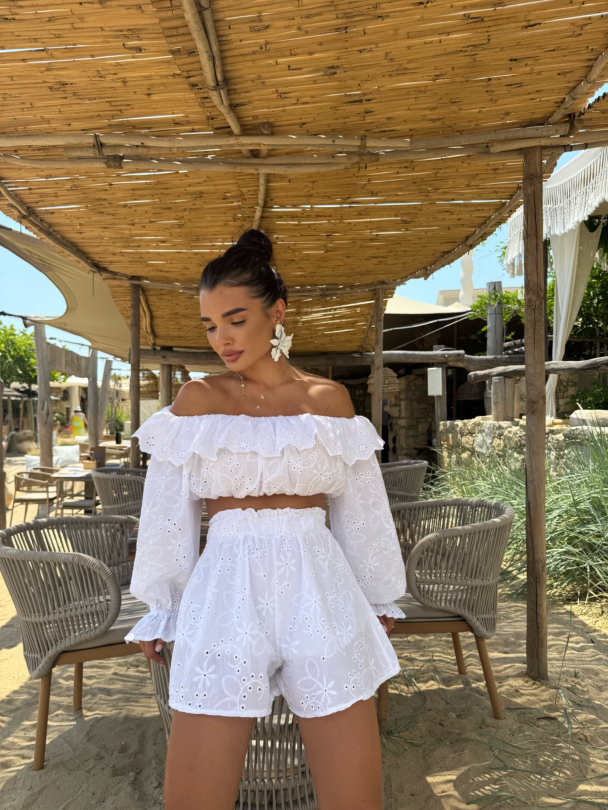 Къси панталонки Marabu White 