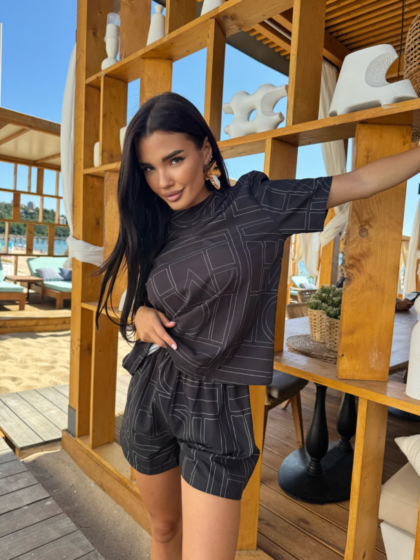 Къси панталонки Minimal Crush Black