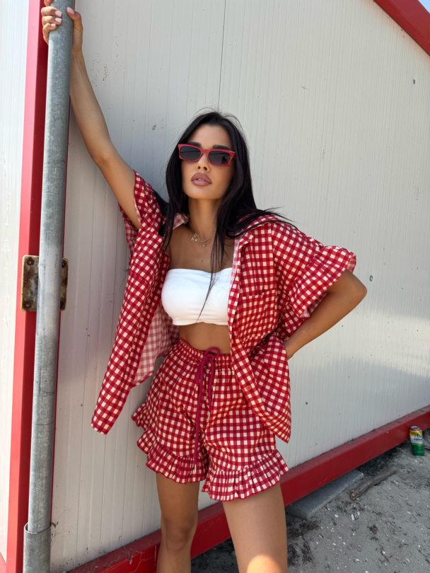 Къси панталонки Sentella Red