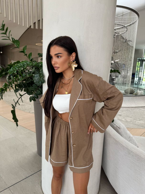 Къси панталонки Solviva Mocha Mousse 