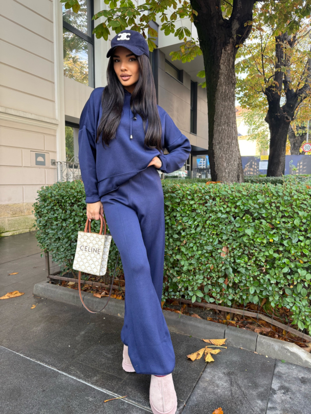 Плетен панталон Benitta Indigo