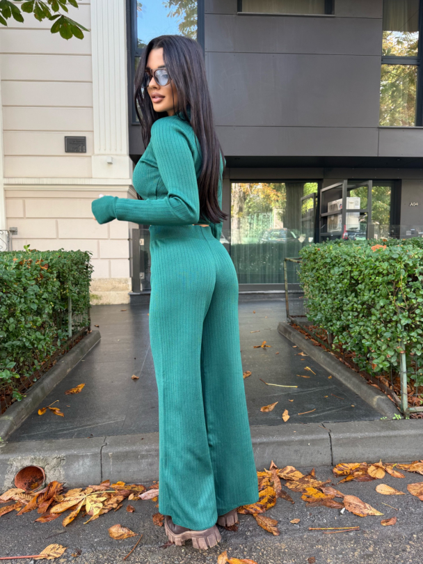 Плетен панталон Superior Emerald