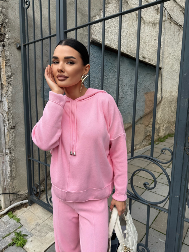 Плетен суитшърт Benitta Pinky