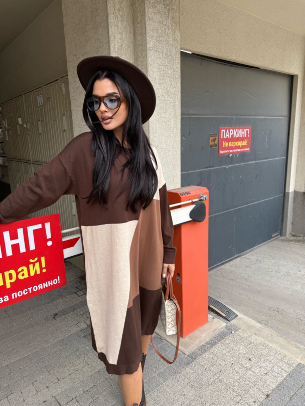 Плетена рокля Adalisse Chocolate