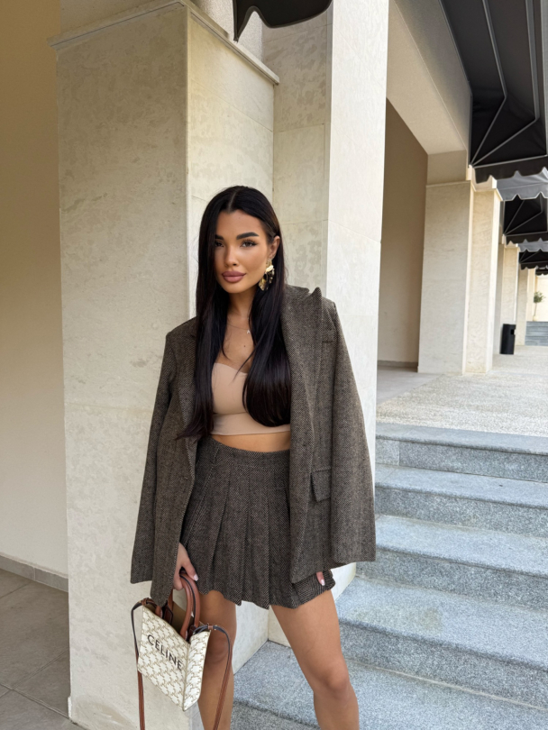 Пола плисе Temptation Brownie