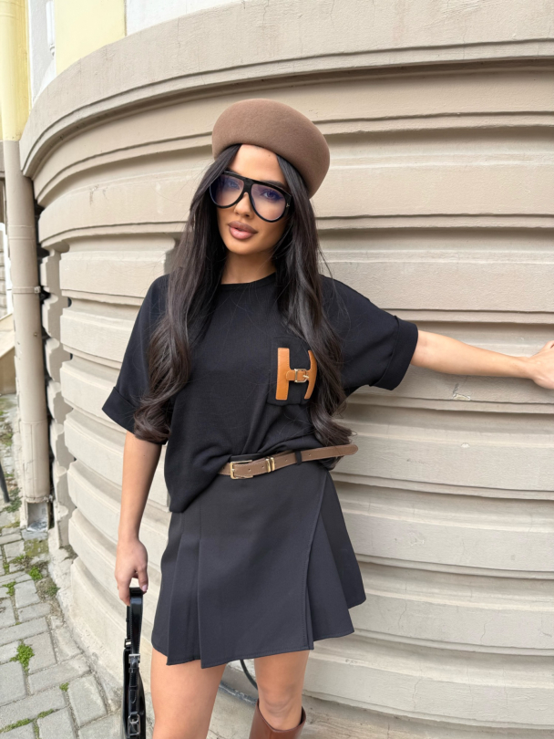 Пола с колан Avira Black